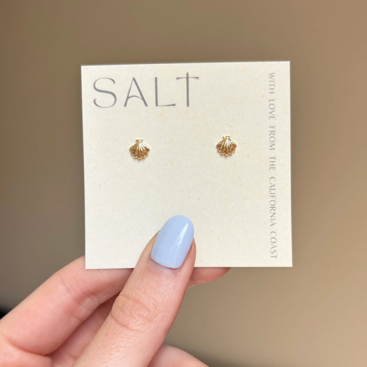 Dainty Shell Stud Earrings