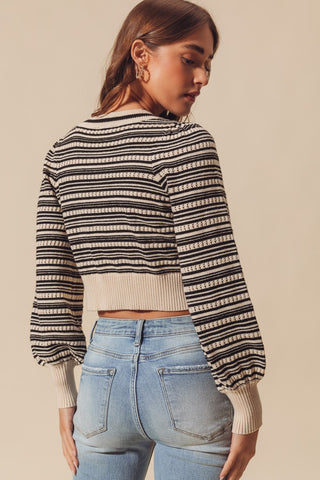 Chic Stripe Cardigan