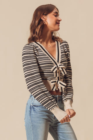 Chic Stripe Cardigan
