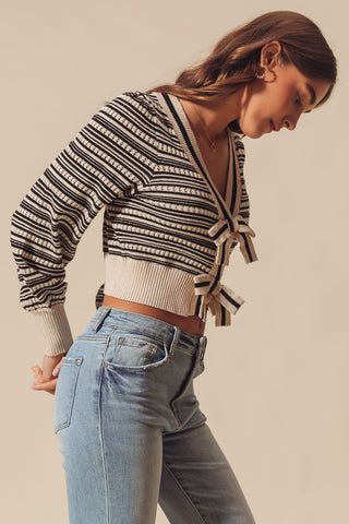 Chic Stripe Cardigan