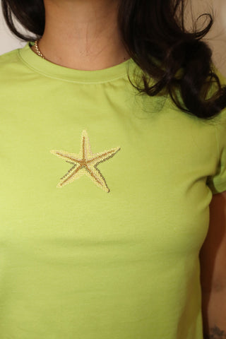 Starfish Embroidered Tee