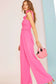 Pretty in Pink Knot Jumpsuit